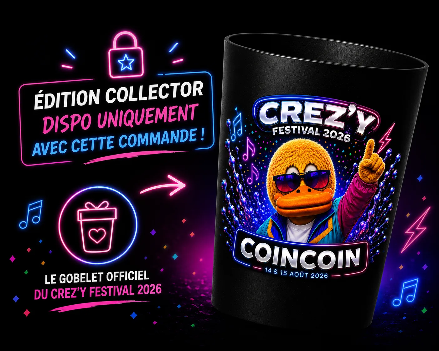 Gobelet collector Crez'y Festival 2026