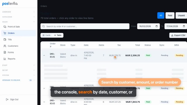 Order History
