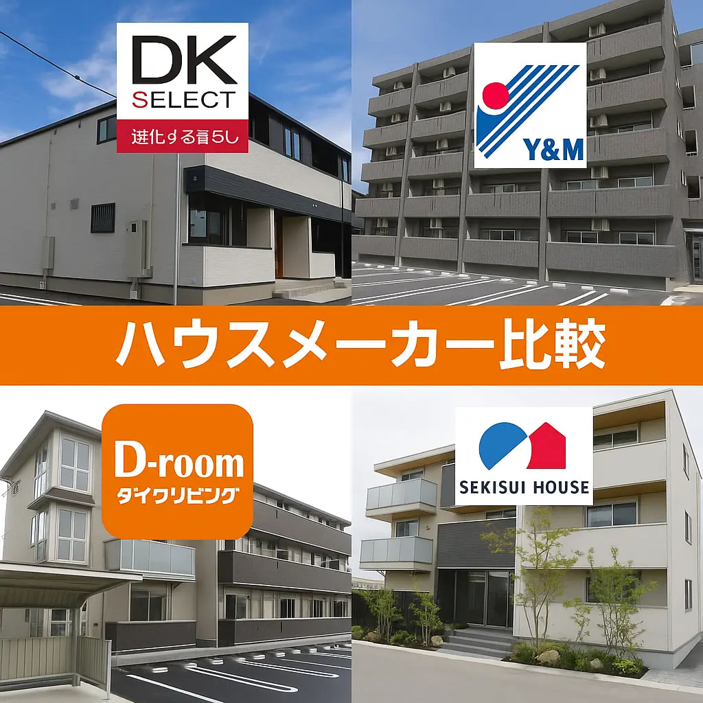 【2025年版】日向市のハウスメーカー比較｜大東建託・シャーメゾン・D-room・ユーミーマンションの違いを専門店が徹底解説！の画像