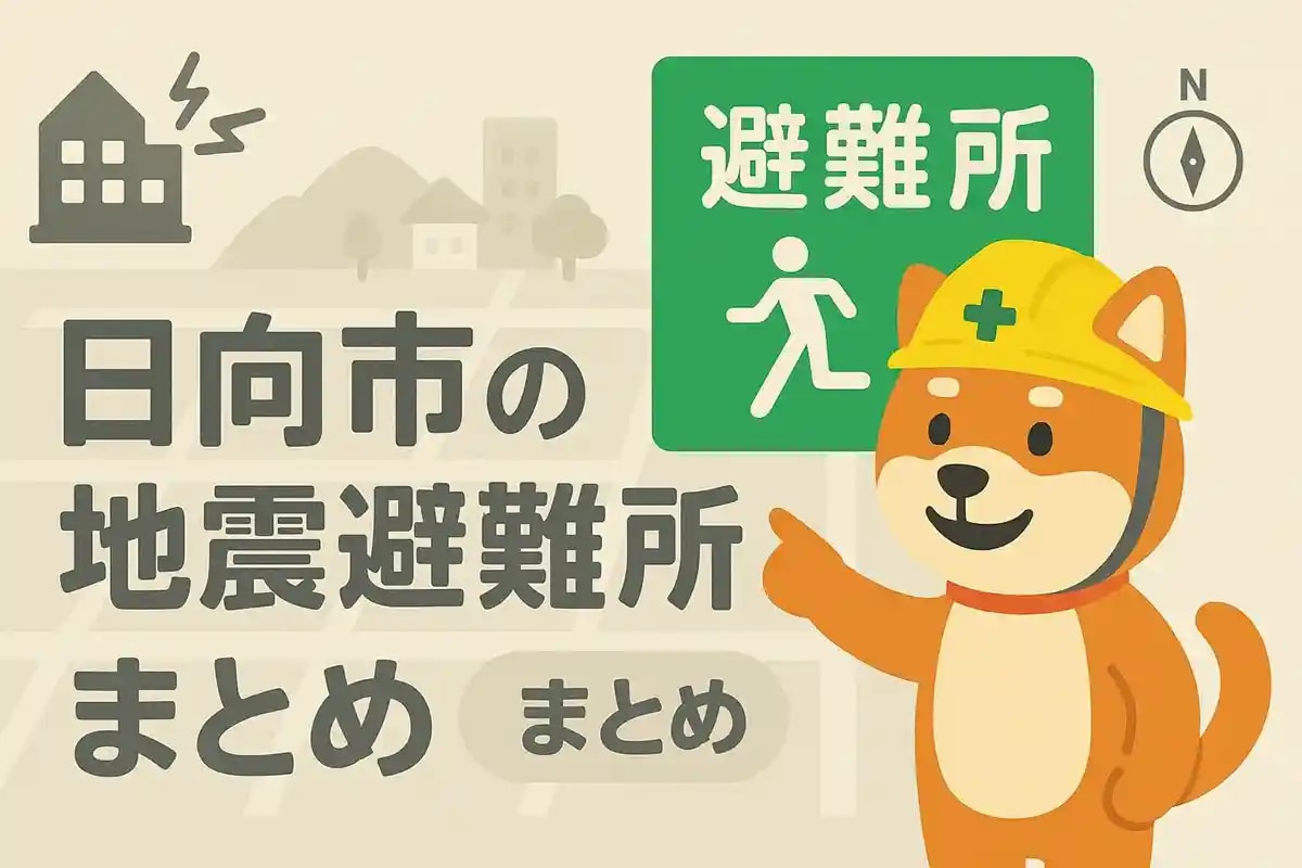 【保存版】日向市の地震避難所まとめ｜賃貸物件探しの前に知っておきたい防災情報の画像