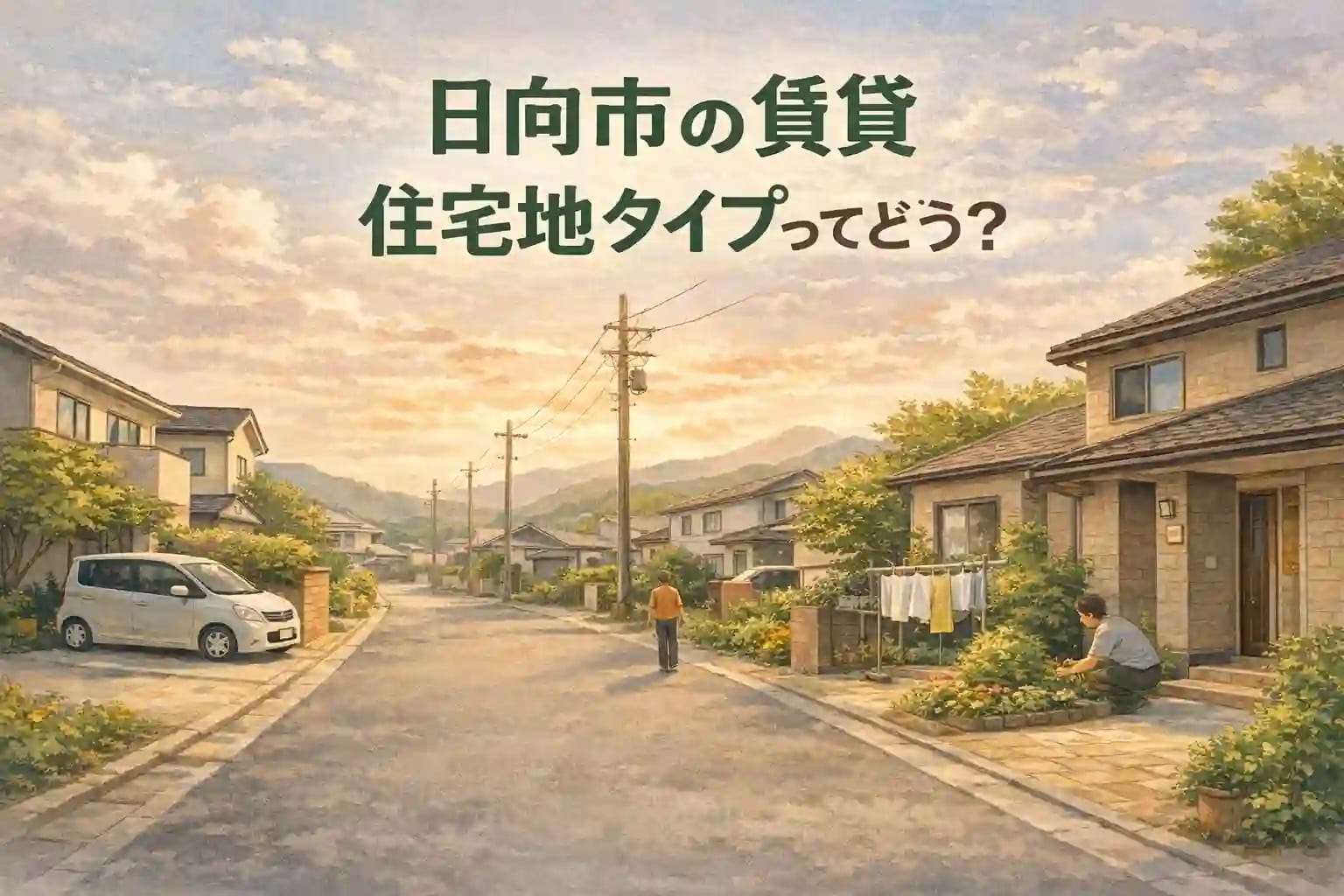 日向市の賃貸は「住宅地タイプ」から考える｜落ち着き重視・車生活前提の暮らし方の画像