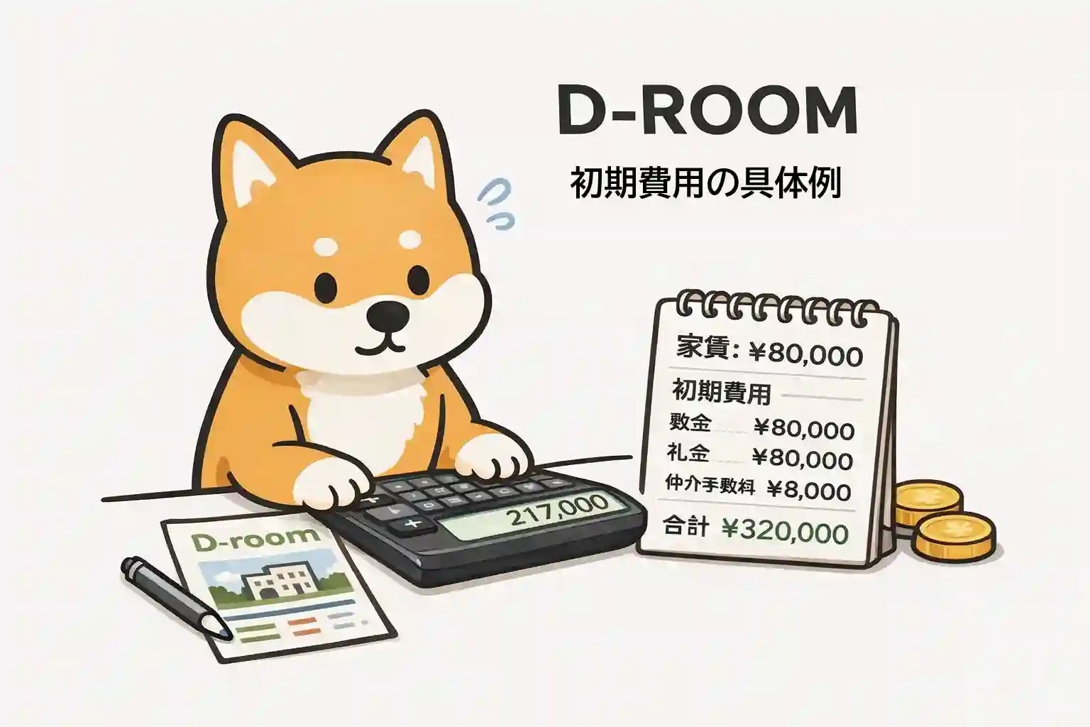 D-room（ダイワハウス）の初期費用と毎月の支払総額｜日向市の募集実例で整理の画像
