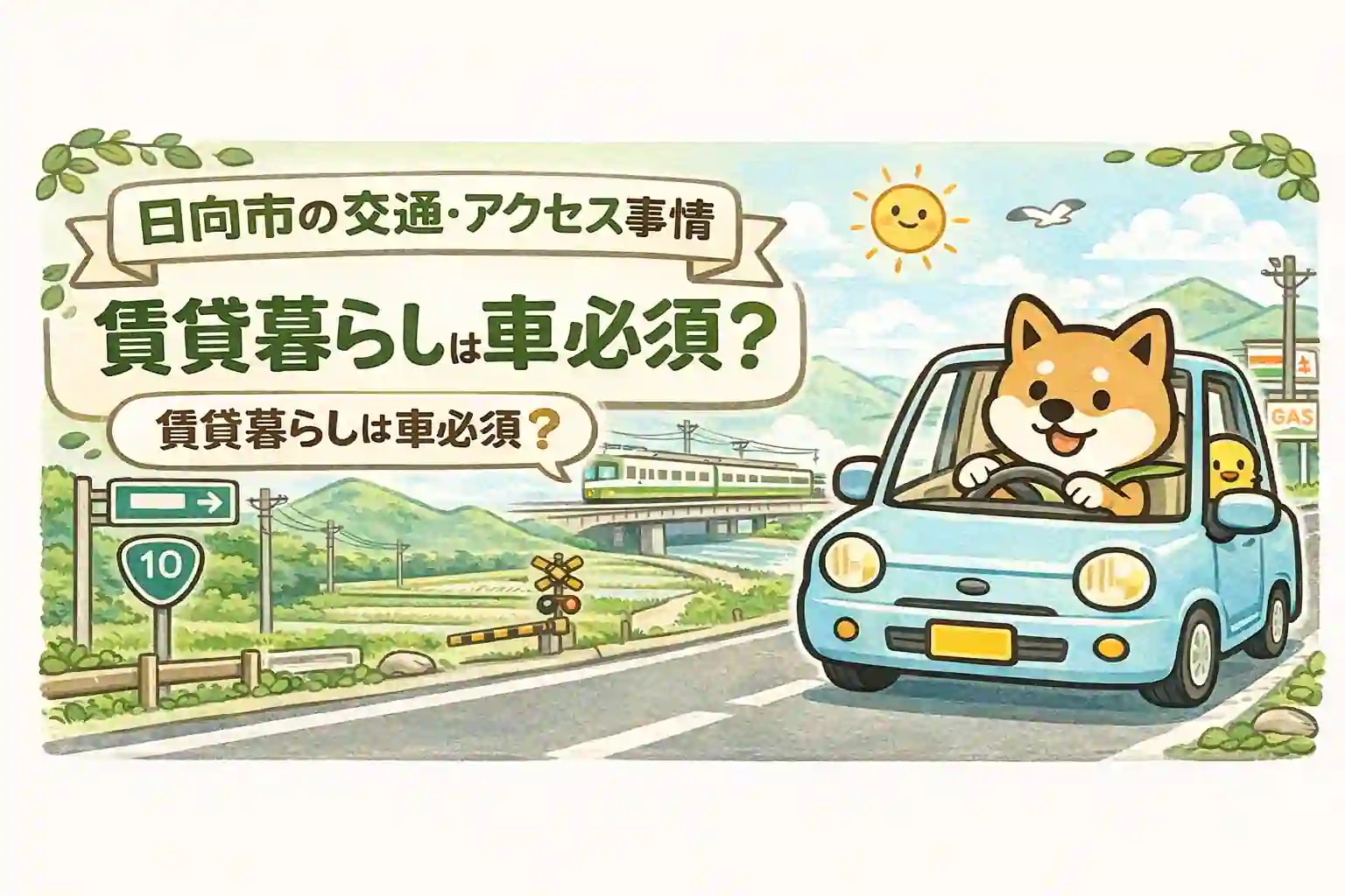 日向市の交通・アクセス事情｜賃貸暮らしは車必須？移動ストレスを地元目線で解説の画像