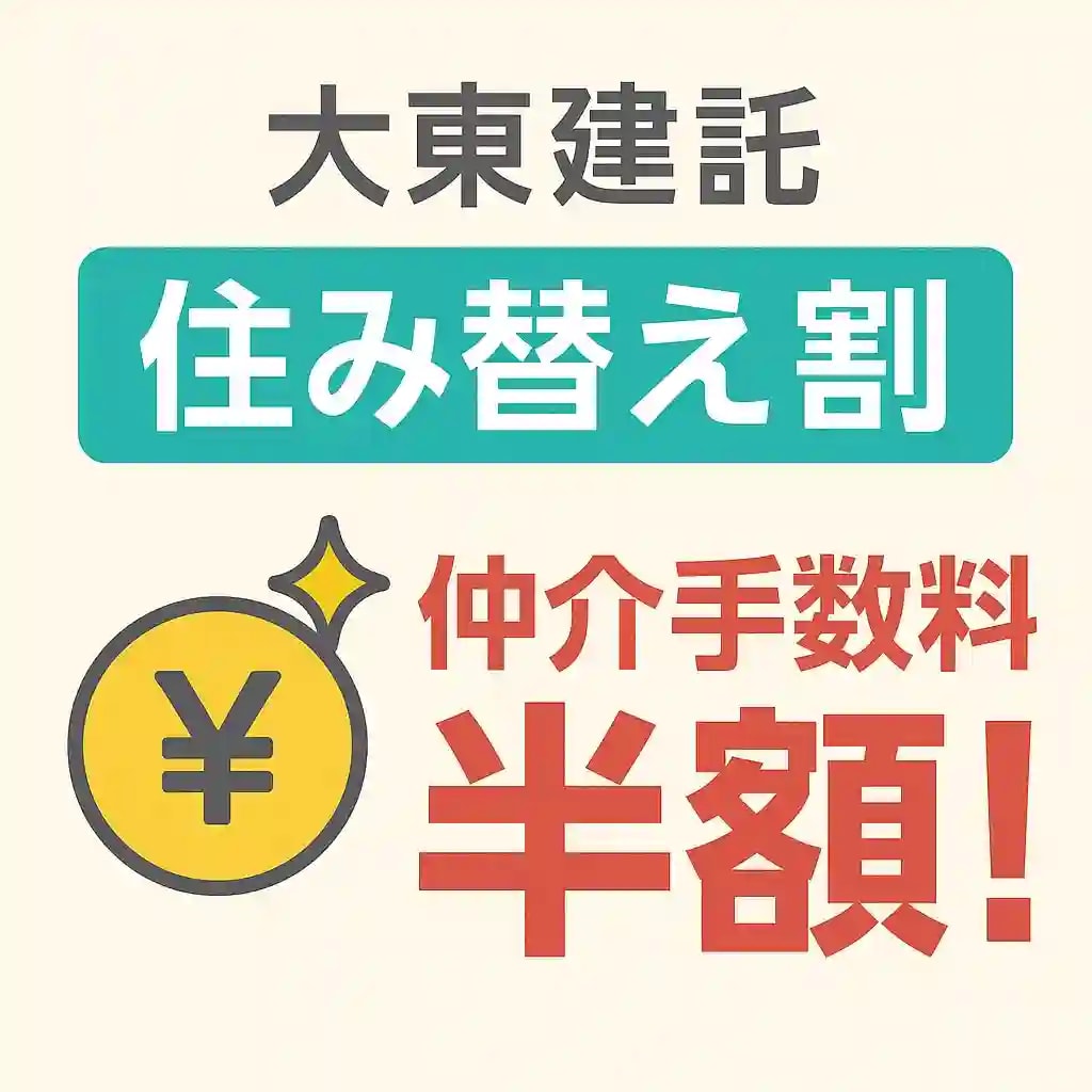 大東建託さんの「住み替え割」をわかりやすく解説！日向市の大東建託物件はしんせい不動産への画像