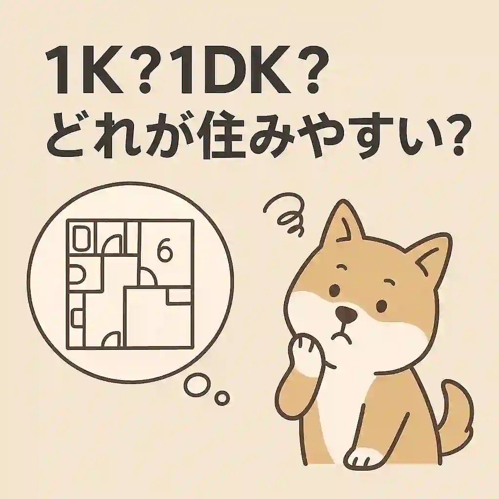 【間取りの基礎】1K・1DK・1LDK・2DKの違いとは？選び方・広さの目安も解説｜日向市の賃貸情報の画像