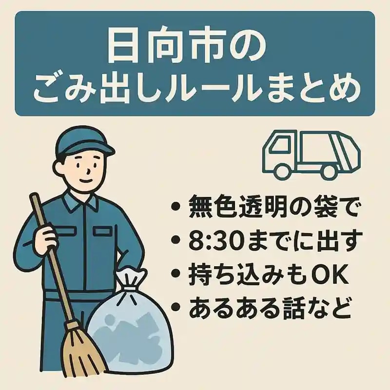 【保存版】日向市のごみ出しルールまとめ｜分別・収集日・リサイクル・市役所への相談まで徹底解説の画像