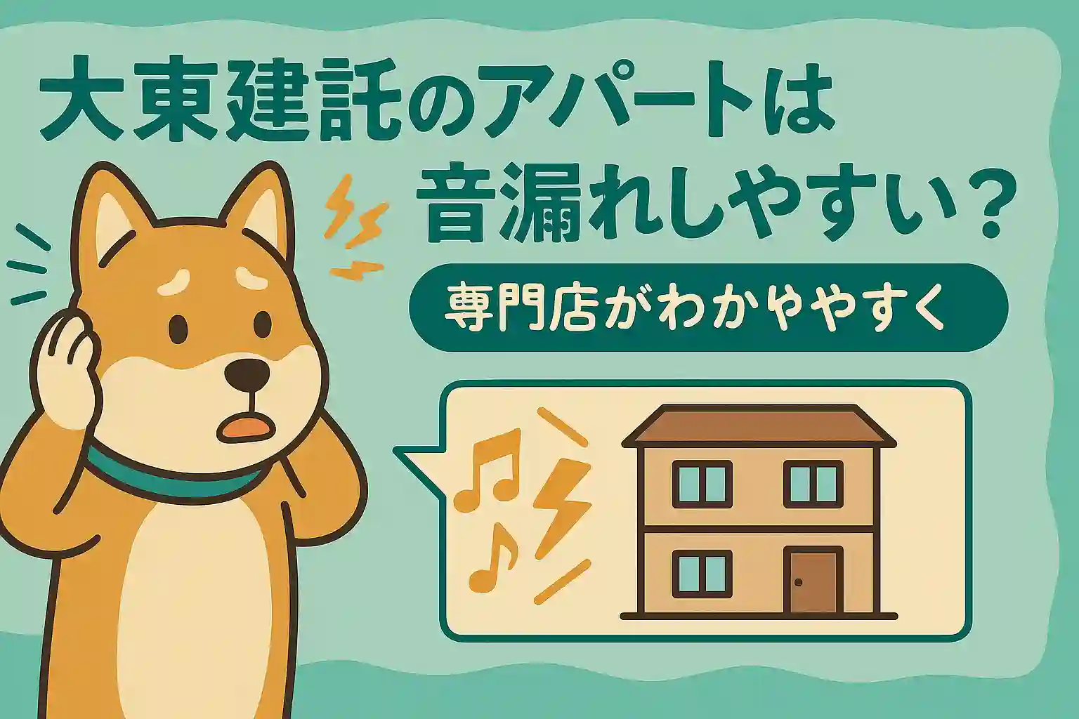 大東建託アパートの騒音解説アイキャッチ