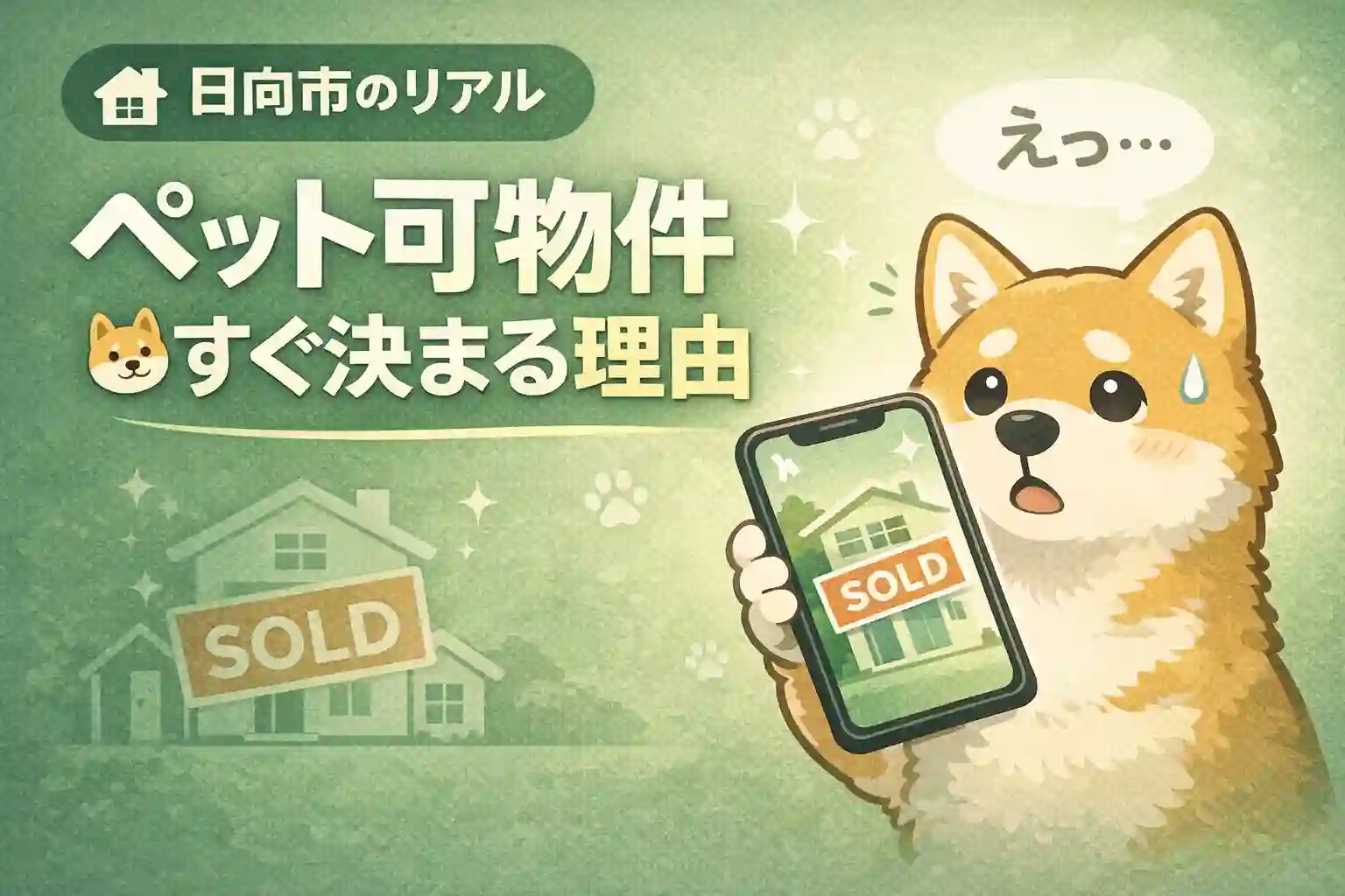 日向市のペット可賃貸がすぐ決まる理由を解説する記事のアイキャッチ画像