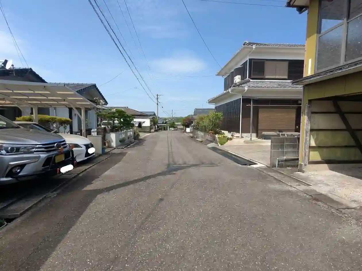 日向市大王谷の高台にある住宅街の様子