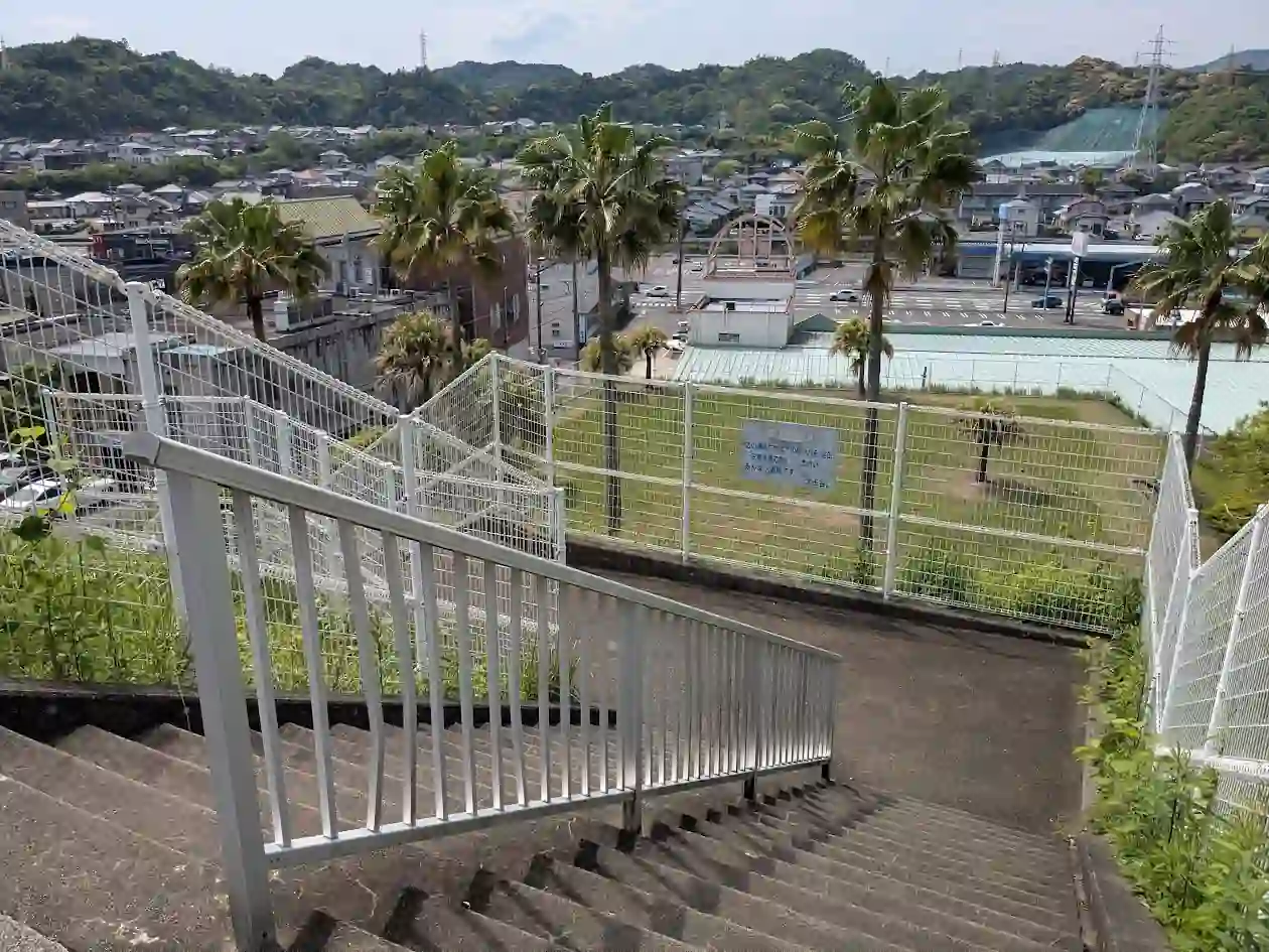 日向市大王谷の高台から見渡す景色