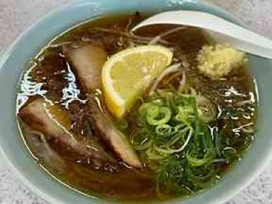 日向市曽根町にある丸一ラーメンの生姜ラーメン