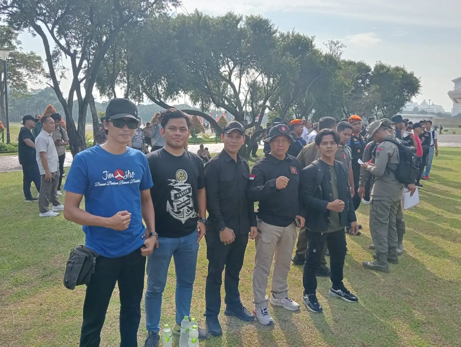 IKS.PI Kera Sakti DKI Jakarta dalam gladi HUT Bhayangkara 79 di Monas