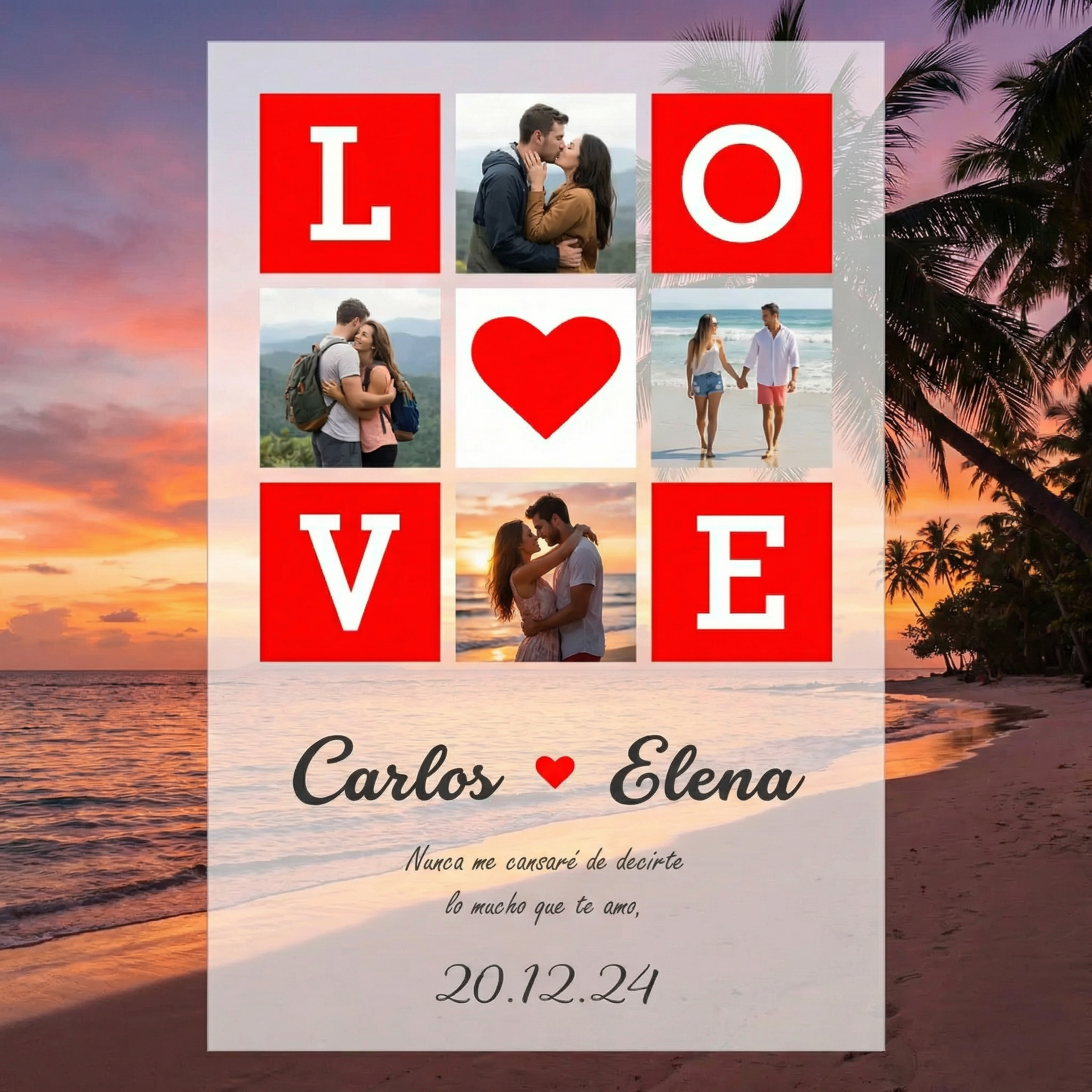 Rompecabezas Personalizado LOVE con Fotos y Texto – El Regalo Más Romántico para San Valentín y Aniversarios en Perú