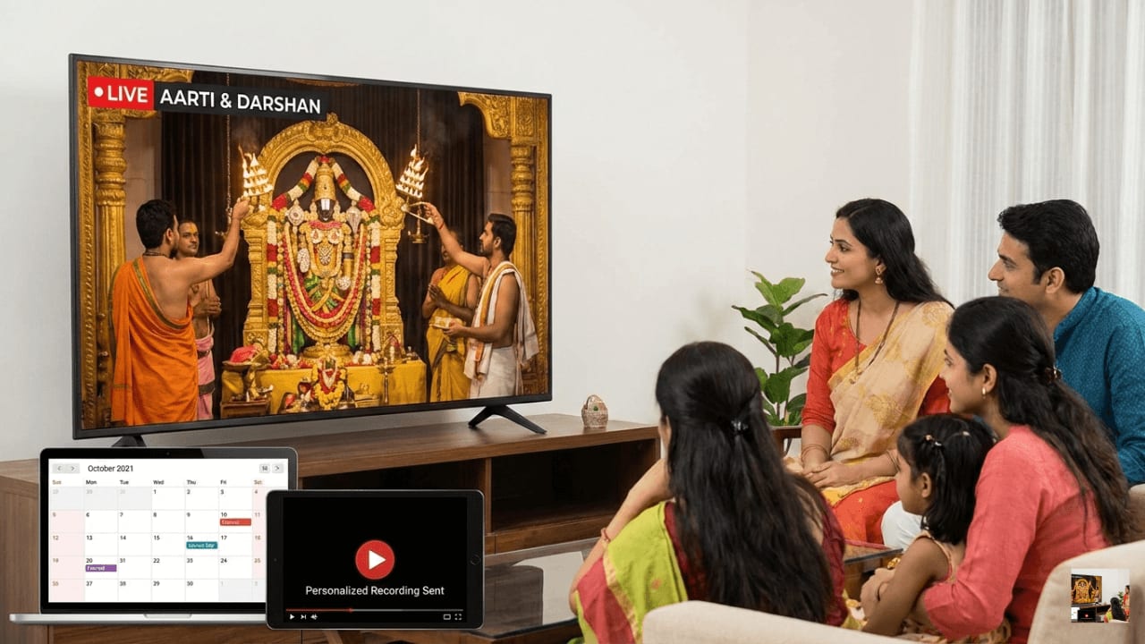 Live Aarti & Darshan