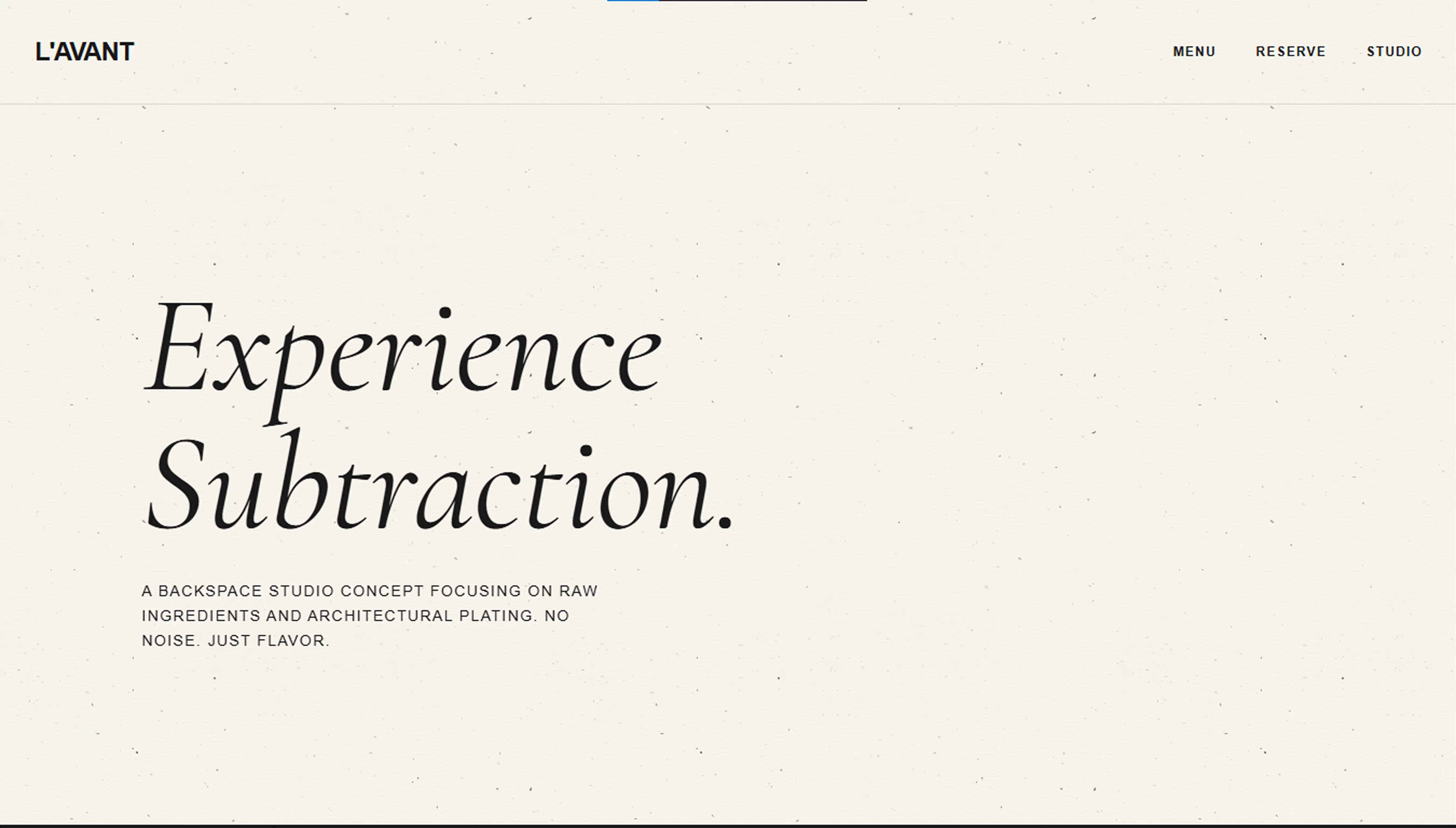 Screenshot of L'avant