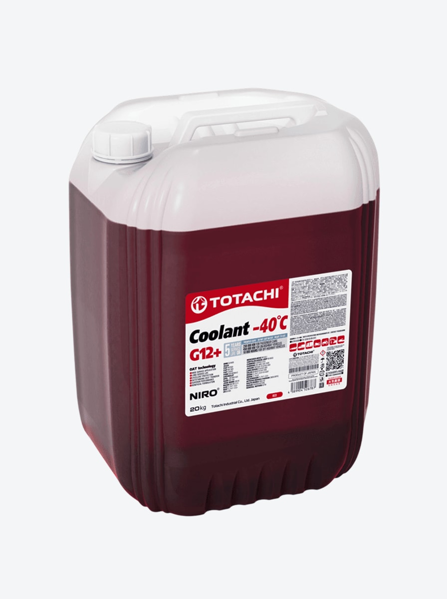 Антифриз TOTACHI NIRO Coolant Red -40C G12+ 20кг