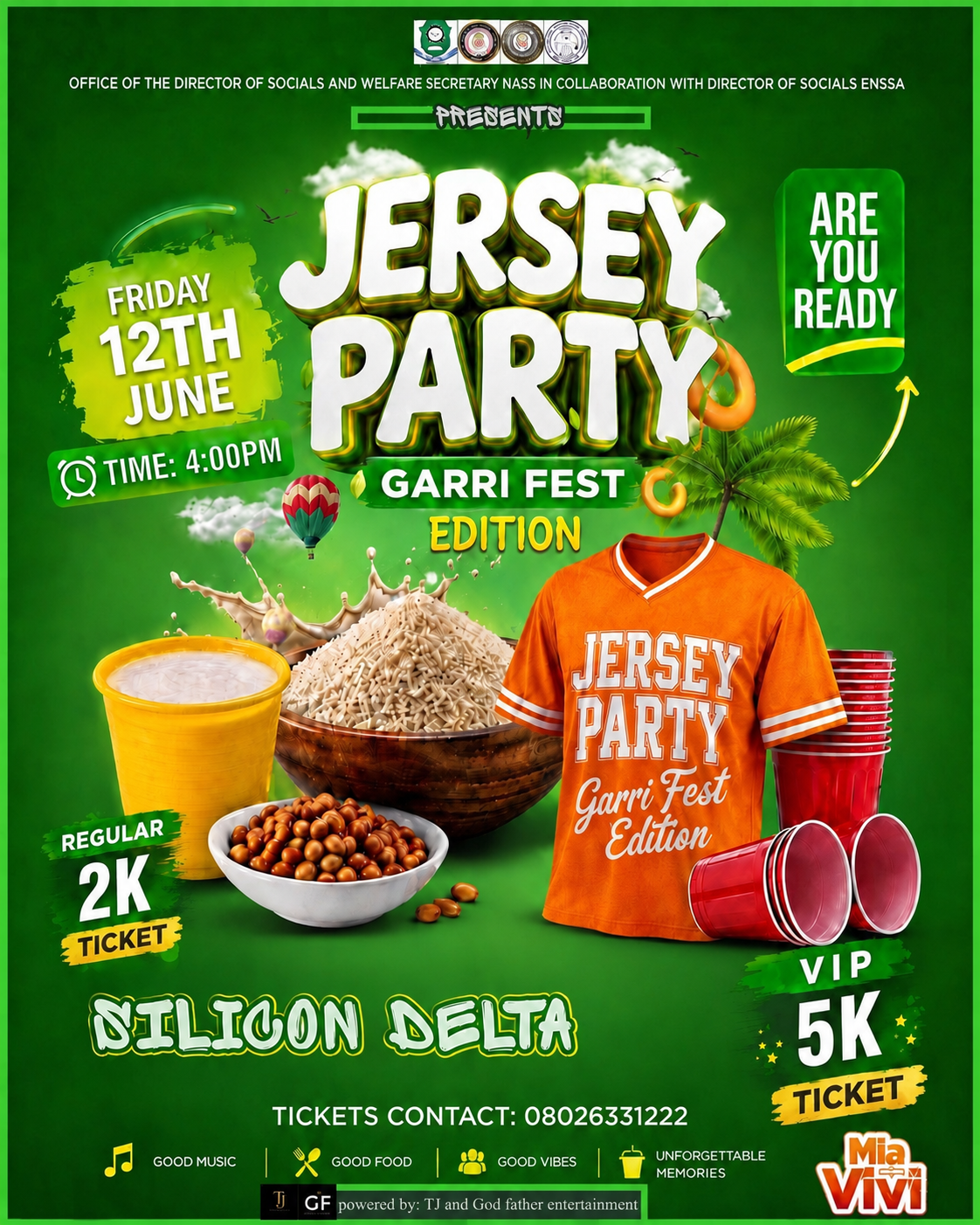 🥤🔥 jersey party -Garri fest-🔥🥤