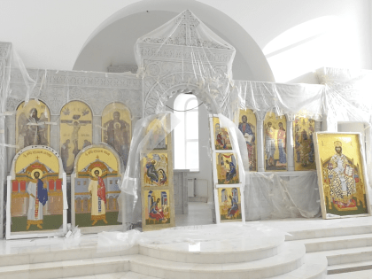 Строительство Благовещенского храма в Абакане выходит на завершающий этап