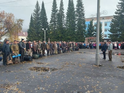 28 сентября Абаза проводила призванных ребят, наших мужчин-абазинцев