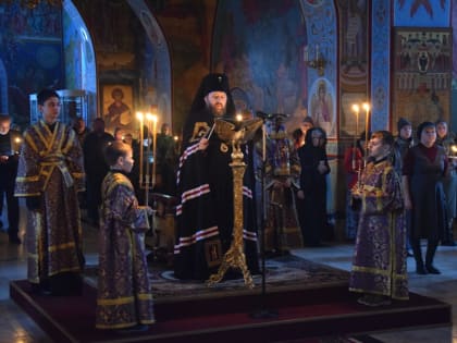 В понедельник первой седмицы Великого поста в Спасо-Преображенском кафедральном соборе совершены уставные богослужения