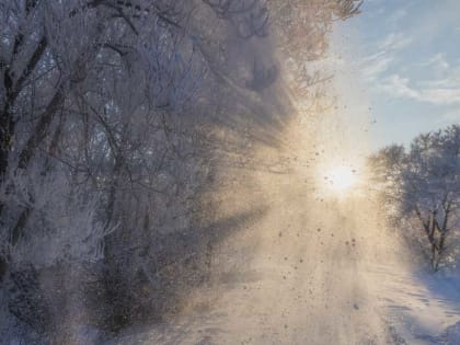 Фотограф нашёл зимнюю сказку в пяти минутах езды от Абакана