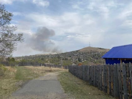 К месту пожара в дачный массив Абакана направлен вертолет