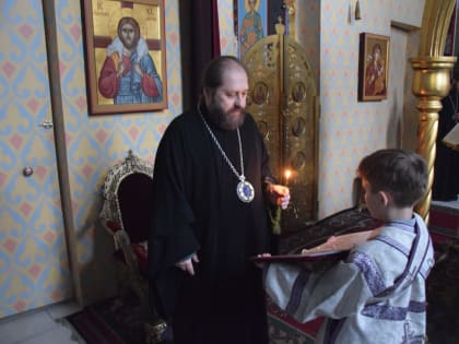 Накануне Вселенской родительской субботы Преосвященный Владыка совершил Парастас