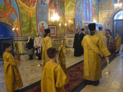 Всенощное бдение накануне Недели сыропустной