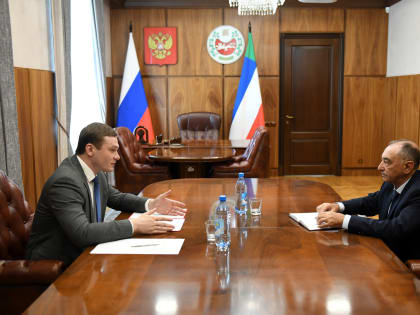 Валентин Коновалов встретился с уполномоченным по защите прав предпринимателей Хакасии