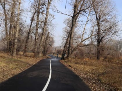 Велодорожку открыли в зоне отдыха столицы Хакасии