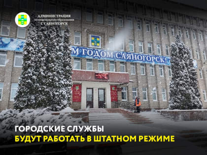 В период новогодних праздников городские службы будут работать в штатном режиме: