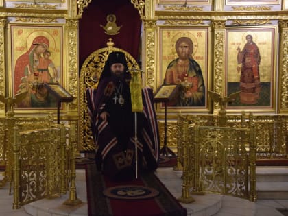 Архиерейское служение в субботу пред Рождеством Христовым