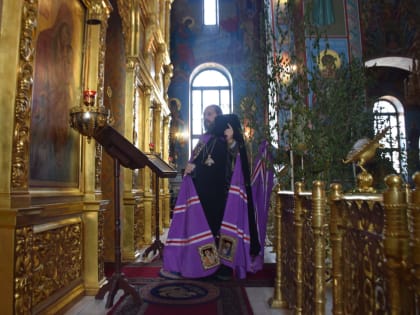 Архиерейское служение на Отдание Пятидесятницы