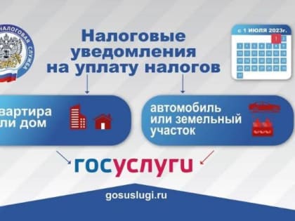 Получить уведомления и оплатить налоги за 2022 год физические лица смогут на портале госуслуг