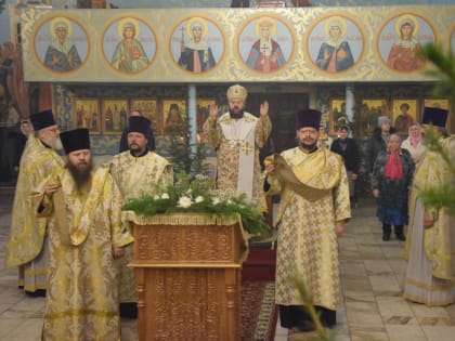 Служение Правящего архиерея на третий день праздника, в день памяти апостола, первомученика и архидиакона Стефана