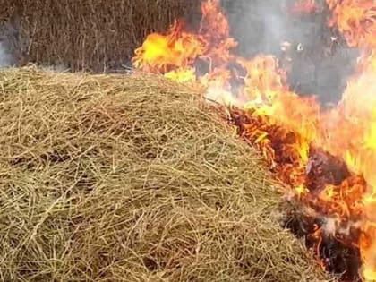 В хакасском аале Шурышев горело сено