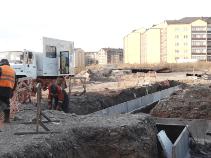 Начался завершающий этап строительства теплосетей в жилом районе «Арбан»