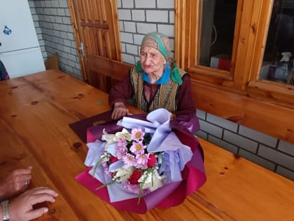 90-летие отметила труженица тыла, жительница аула Псыж Кармова Таибат Бекмурзовн