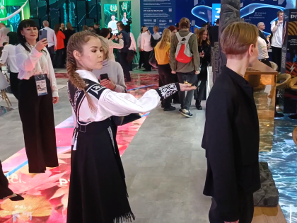 Точка притяжения: экспозиция от Хакасии захватывает внимание посетителей