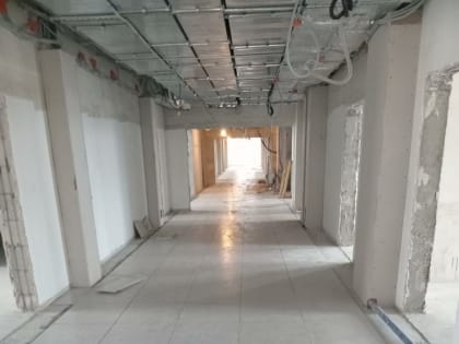 В Хакасии строительство детской поликлиники в селе Аскиз идет быстрее графика