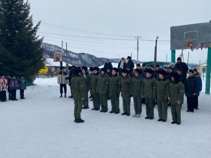 1 марта ребята из кадетского класса казачьей направленности Абазинской средней общеобразовательной школы № 5 (