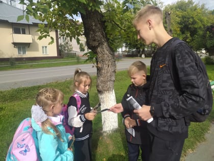 5 сентября Волонтеры «Победы»,  стали участниками акции «Внимание-дети! Дорога в школу»