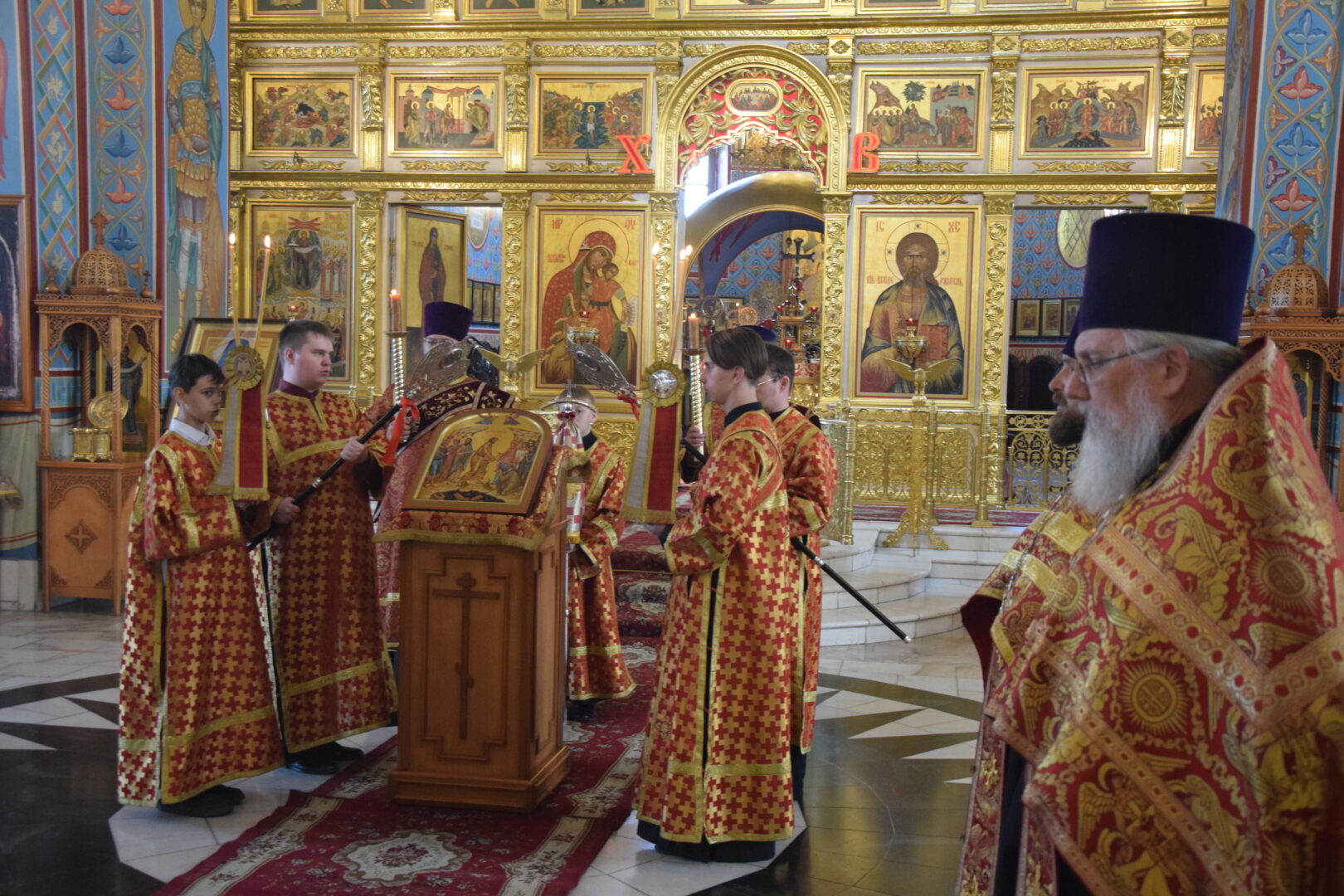 Служба в Абакане Преображенский храм