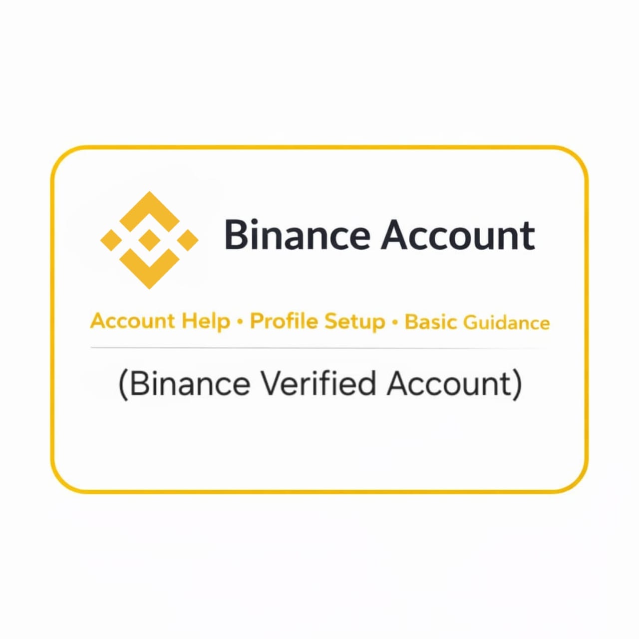 Binance Verified Account