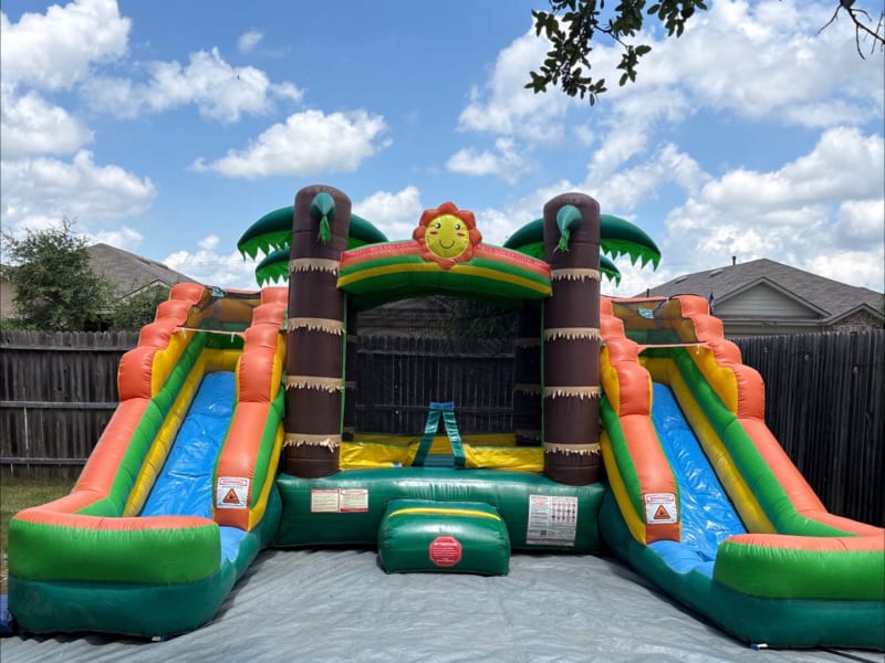 Tropical Bouncer with TWO Slides