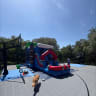 Tropical Inflatable Castle With Slide view 5