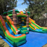 Tropical Bouncer with TWO Slides view 2