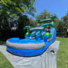 Blue Double Lane Waterslide view 2