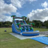 Blue Double Lane Waterslide view 4