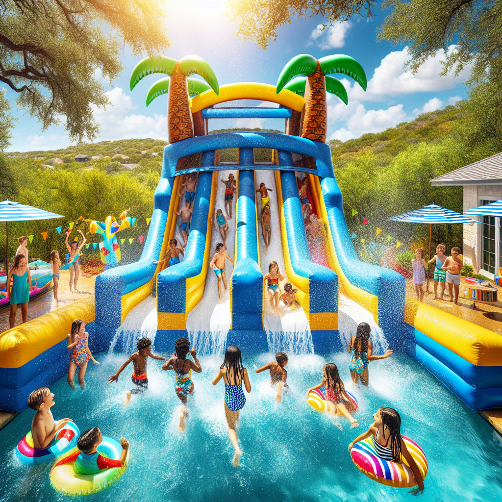 water slide rentals san antonio party - satx bounce